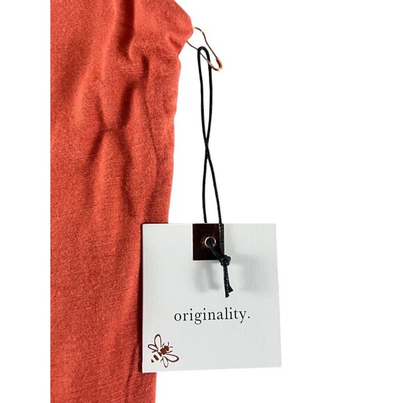 Originality Womens Rust Tank Top XS Sleeveless Scoop Neck Casual Stretwear Solid - Picture 2 of 4